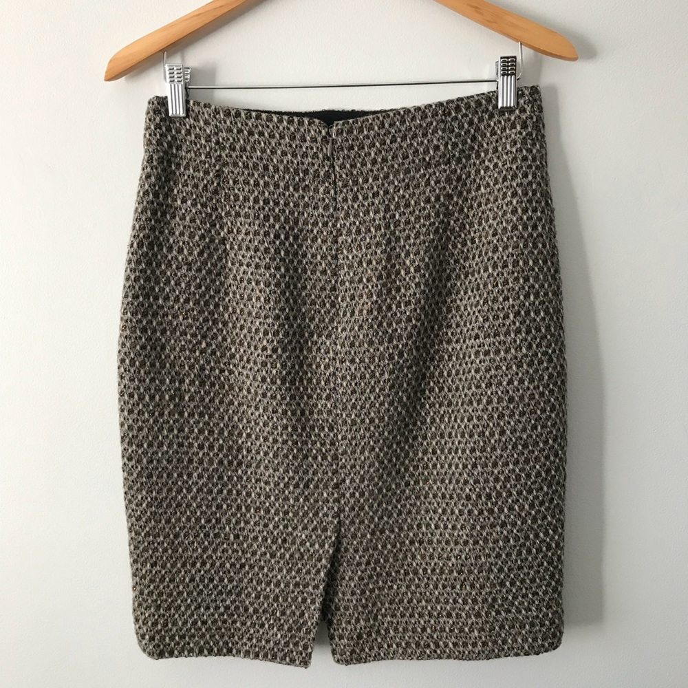 J. Crew Wool & Metallic Thread Tweed Pencil Skirt - Picture 4 of 8